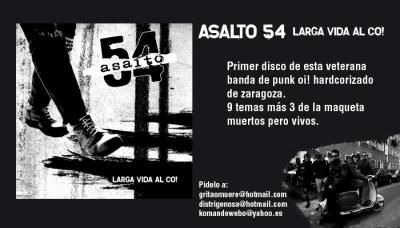 EL CD DE ASALTO 54 YA ESTA A LA VENTA!!!